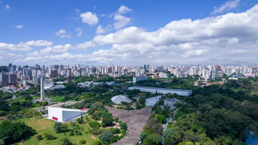 Vista aérea Parque Ibirapuera